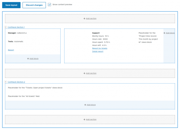 layout builder